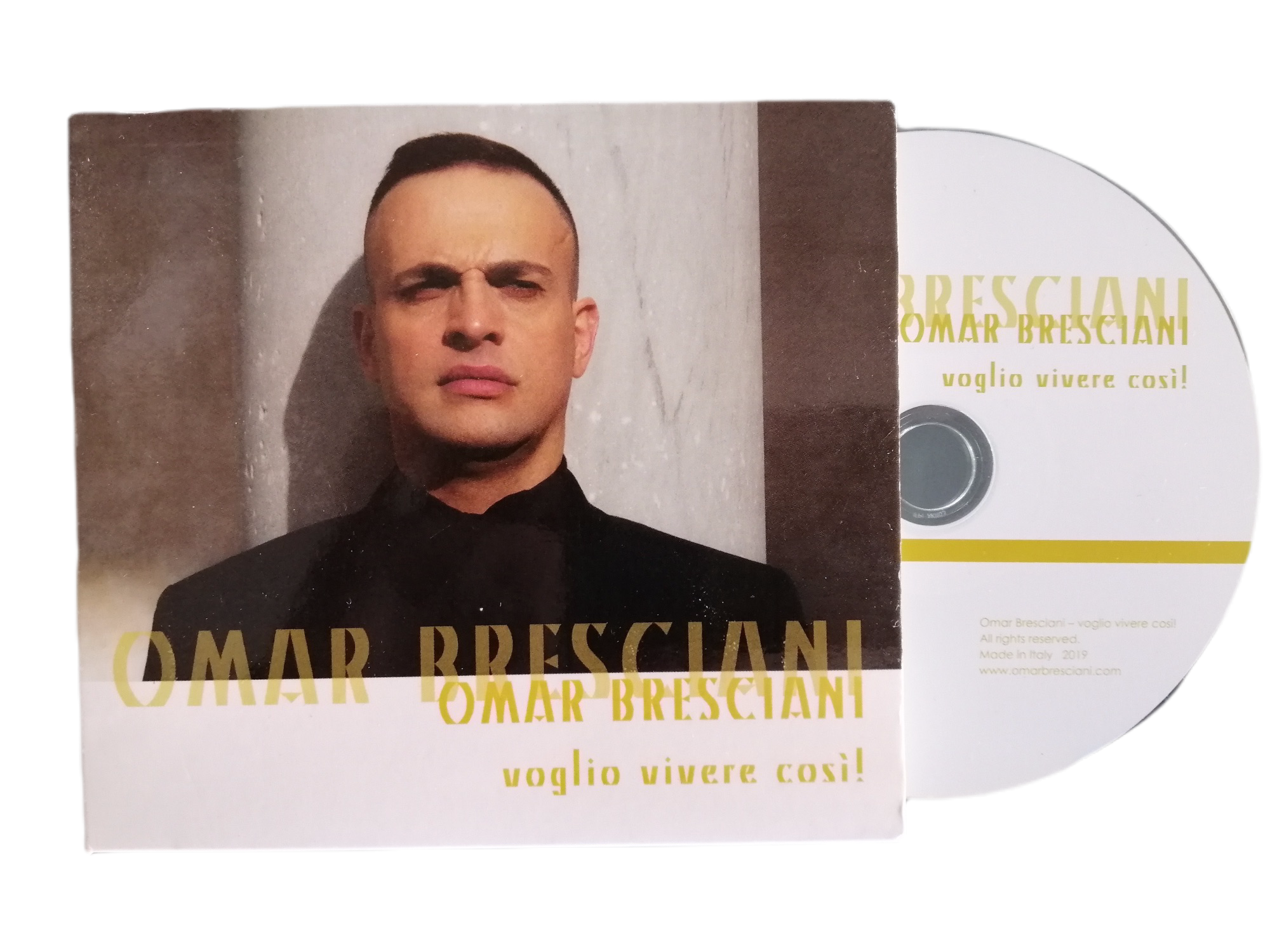 Operatic pop Italian album : "Voglio vivere così!" by Omar Bresciani, Italian tenor